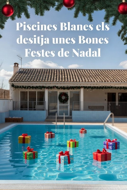 PISCINES BLANES ELS DESITJA BONES FESTES!!!