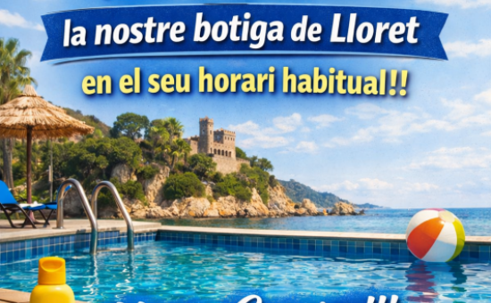 Tornem a obrir la Nostre Botiga de Lloret!!!