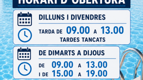 HORARIO TIENDA VERANO 2026 LLORET