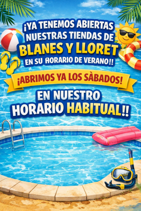 HORARI D´APERTURA DE LES NOSTRE BOTIGUES!!!