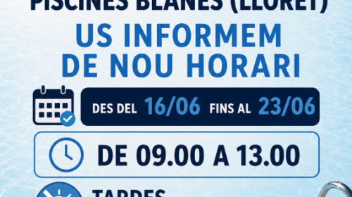 NUEVO AVISO DE APERTURA DE TIENDA DE LLORET!!!