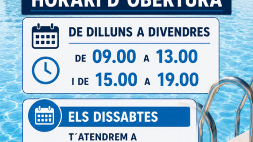 NUEVO HORARIO TIENDA LLORET!!!